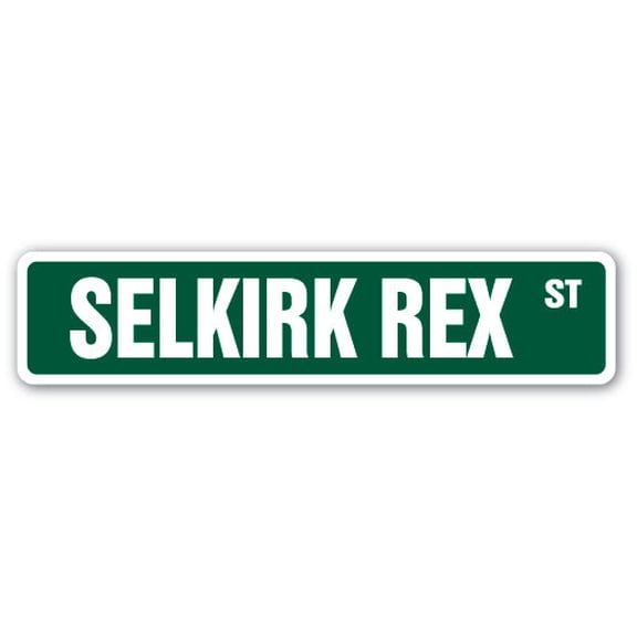 SELKIRK REX Street Sign cat breed feline kitty kitten | Indoor/Outdoor |  24" Wide