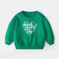 thumbnail image 5 of LIaqionyy Girl's St Patrick's Day Tops Kids Casual Long Sleeve Crewneck Pullover Cute Shamrock Graphic Clothes 2-10Y, 5 of 5