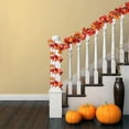 thumbnail image 4 of 2 Pack Autumn Wreath Maple Leaf Hanging Vine Wreath Artificial Autumn Leaf Wreath, 4 of 4