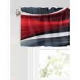 thumbnail image 6 of Valances for Windows Abstract Stitching Rod Pocket Cafe Window Treatments Valance Curtains for Kitchen Bathroom Laundry Basement Windows 56"x16", 6 of 9
