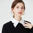 thumbnail image 4 of CAILDANL Lady Half Shirt Blouse Collar Detachable Fake Collar Collar False Collar for Women Girls, 4 of 5