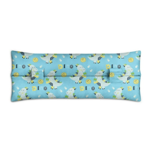 Hand-Drawn Dinosaur Seatbelt Pillow - Post Breast Surgery Recovery Cushion - Soft & Secure Dino Design