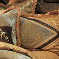 thumbnail image 2 of Michael Amini Elizabeth 13-piece Fabric King Comforter Set in Blue/Gold, 2 of 2