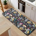 thumbnail image 5 of Day Of the Dead Halloween Pattern Kitchen Rug Mat,Kitchen Runner Rugs Non Skid Washable,Decorative Kitchen Floor Mats for Kitchen,Sink,Laundry,17"x47.2", 5 of 7