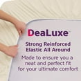 thumbnail image 6 of DeaLuxe Bedding 21” Queen Size Deep Pocket Fitted Sheet Only - Queen XL Sheets for Thick Mattress Pillow Top Air Mattress 18-20 Inch - Light Beige Cream, 6 of 8