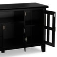 thumbnail image 4 of Artisan 72 inch Wide Solid Wood TV Stand in Black For TVs up to 80 inches, 4 of 15
