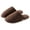 Brown, variant on Women Men Comfortable Fleece Winter Slippers Warm Slip-on House Shoes Indoor Outdoor, Grey, 13/14 US
