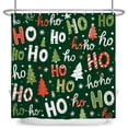 thumbnail image 6 of Tchckioa Christmas Green Shower Curtain,Privacy Protection Hooks Bath Curtain for Bathtub Decor 60x72 Inch, 6 of 6