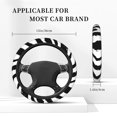 thumbnail image 6 of YFYANG Universal Elastic Tiger Stripes Texture Car Steering Wheel Cover, Non-Slip Sweat Absorbent, 6 of 8