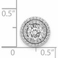 thumbnail image 4 of 14K White Gold 5.2mm Center 1/5Ct. Diamond Semi-Mount Chain Slide Made In India -Jewelry By Sweet Pea, 4 of 7