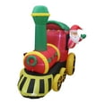 thumbnail image 2 of A Holiday Company 6.5 Foot Inflatable Santa Holiday Train Lawn Decoration, 2 of 5