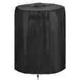thumbnail image 1 of Weatherproof Propane Fire Pit Cover - 24x27 Inch Heavy-Duty Polyester with Silver Coating, Windproof Adjustable Drawstring & Sturdy Handles, Outdoor Patio Fireplace Protection, Black with Vibrant, 1 of 6