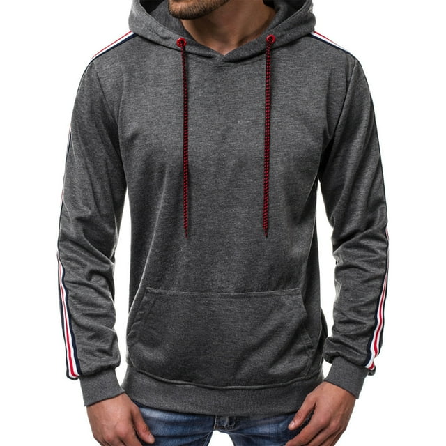 RXIRUCGD Chandails à Capuchon pour Hommes Automne et Hiver Mode Décontractée Sport Chandail Patchwork Chandail à Capuchon pour Hommes Veste Essentiels Chandail à Capuchon