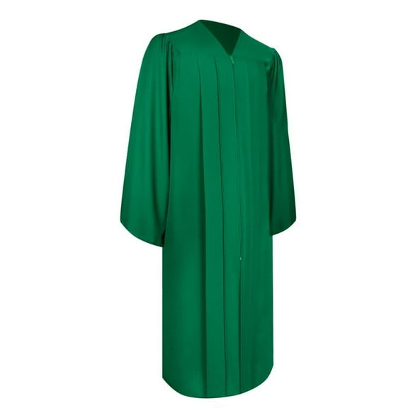 Endea Graduation Matte Green Graduation Gown