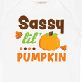 thumbnail image 4 of Inktastic Thanksgiving Sassy Lil Pumpkin with Fall Leaves Girls Baby Bodysuit, 4 of 5