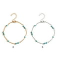 thumbnail image 1 of Bracelets de Cheville Superposés Perlés Ajustables Style Simple Combinaisons de Bijoux Esthétiques Universels; Montrant Différents Accessoires de Mode Bracelets pour Femmes Filles Argent, 1 of 7