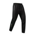 thumbnail image 2 of GuangCheng Mens Breathable Mesh Jogger Pants Elastic Waist Zip Pockets Lightweight Comfy Sport Casual Trousers,Size:3XL, 2 of 6