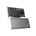 thumbnail image 1 of Tarjeta de expansión IO CREST Quad M.2 NVMe PCIe x16 para VROC, 1 of 1