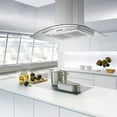 thumbnail image 4 of Tieasy Island Range Hood 36 inch Kitchen 3 Speed Extractor Fan Aluminum Filter Tempered Glass, 4 of 9