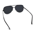 thumbnail image 7 of Womens Luxury Officer Tear Drop Shape Metal Rim Racer Sunglasses [All Black], 7 of 7