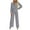 #055-Gray, variant on Roncen Women's Solid Color Blazer Pant Set - Long Sleeve Tailored 2-Piece Suit for Women, Modern Office Chic with Stretch Comfort