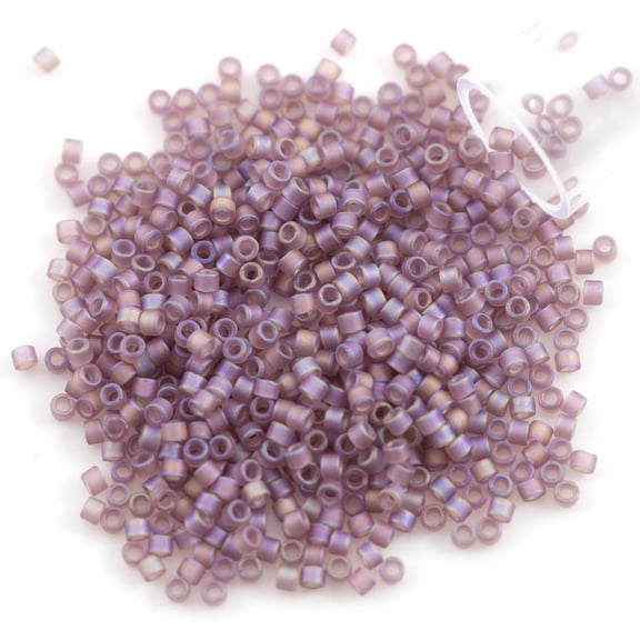 Miyuki Delica Seed Bead 11/0 Matte Transparent Lilac AB