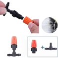 thumbnail image 1 of Boquilla de riego directo, 10 goteros, riego ajustable, 10 tees de goteo, kit de sistema de riego por micro goteo, kit de sistema de micro riego automático para riego de jardín ShuxiuWang 8390613451972, 1 of 1