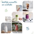 thumbnail image 5 of 6-Pack Reusable Glass Straws with Hand-Blown Flower Charms – Dishwasher Safe & Shatter-Resistant, 5 of 8