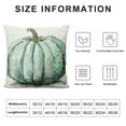 thumbnail image 5 of JRXY Fall Pumpkin Pillow Covers Teal Watercolor Decorative Throw Pillows Farmhouse Outdoor Thanksgiving Cushion Covers 24x24in, 5 of 5