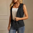 thumbnail image 5 of ClodeEU Women's Open Front Sleeveless Dress Vest,Casual Button Down Waistcoat Jacket Black,Women's Plus M, 5 of 8