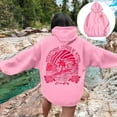 thumbnail image 5 of Pink Graphic Hoodie For Women 2024 Cute Preppy Sweatshirt Long Sleeve Drawstring Pullover Tops With Pockets, 5 of 5