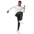 thumbnail image 3 of Men's Mesh Open Bottom Sweatpants，Athletic Running Pants with Pockets 3XL, 3 of 5