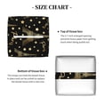 thumbnail image 5 of Lsque Paris Romantic Printed Tissue Box Cover Holder, Facial Paper Organizer Dispenser,Square with Bottom Belt, PVC Leather Decorative Organizer, 5 of 8