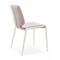 thumbnail image 4 of Modrest Eileen 18.1" Modern Faux Leather Dining Chair in Dark Gray (Set of 2), 4 of 4