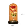 thumbnail image 3 of LHNFT Valentine's Day Rose Gifts for Women Butterfly Rose in Glass Dome, Forever Light Up Rose Birthday Gift for Mom Rose Gifts for Thanksgiving Christmas Mothers Day Valentines Day Gifts for Her, 3 of 9