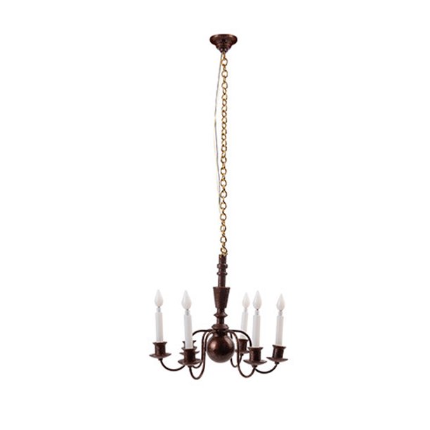 Billuyoard Mini candelabros en miniatura, modelo de construcción decorativo, Kit DIY, de arena, muebles de juguete, accesorios, juguetes para juego de Artesanía A Billuyoard HA061243-01