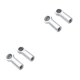 thumbnail image 2 of Vogacara 2 piezas soporte de cabeza de bola extremos de barra de acoplamiento de rosca inversa positiva plata Plata 2piezas, 2 of 6