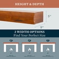 thumbnail image 4 of Mantels Direct Breckenridge 72"W x 5"H Rustic Distressed Wood Fireplace Mantel Shelf - Chestnut, 4 of 9