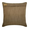 thumbnail image 3 of Pillow Cover, Light Brown Pillow Cover, Textured Ribbon Throw Pillow Cover, Pillow Cover 14x14 inch (35x35 cm), Square Silk Pillowcase, Geometric - Vintage Champagne Brown, 3 of 5