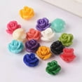 thumbnail image 3 of U8MO Flower Shape 8mm 10mm 12mm Artificial Coral Loose Beads Lot for Jewelry Making-Apricot Yellow-12mm (10pcs), 3 of 7