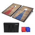 thumbnail image 1 of GoSports Cornhole Regulation Size 3' x 2' Bean Bag Backyard Lawn Game, Rustic, 1 of 5