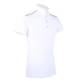 thumbnail image 2 of Camiseta ecuestre deportiva cómoda y transpirable para hombre, manga corta para montar a caballo (blanco M), 2 of 10