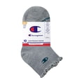 thumbnail image 2 of Champion Girls Lightweight Performance+ Kid Ankle Socks, 10 Pack, Sizes S–L, 2 of 5