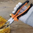 thumbnail image 1 of Fruit Durian Shell Opener Clip, acero inoxidable Boca Open Fruit Alicates Clip, Durable Save Labors Manual Durian Shelling Machinel para comestibles naranja negro perfecl Abridor de durián, 1 of 8