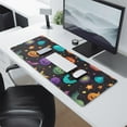 thumbnail image 2 of Long Mouse Pads for Desk,Whimsical Halloween Pattern Desk Mats on Top Of Desks, Desk Mouse Pad Extra Large with 3mm Non-Slip Base and Stitched Edge for Gaming,Office,Work,Home 31.5x11.8in, 2 of 5