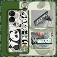 thumbnail image 5 of KBS-Phone Case For TCL 50 5G, Protective Silicone Kickstand Wristband Lanyard Anti-dust Durable Wrist Strap Fashion Design Cute Ring Shockproof Anti-knock Waterproof Soft case Panda, 5 of 9
