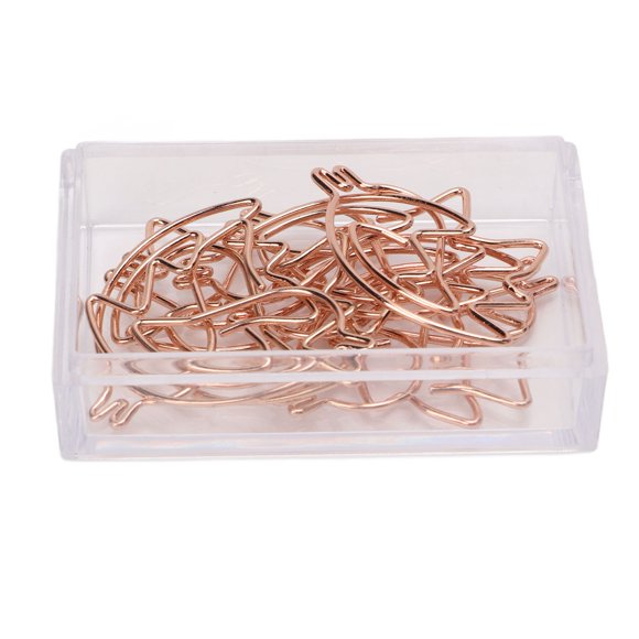 Pinces à Papier en Métal, Pinces à Papier Pratiques Plaquées Or Rose pour Bureau pour Usage Quotidien pour Maison Colibri