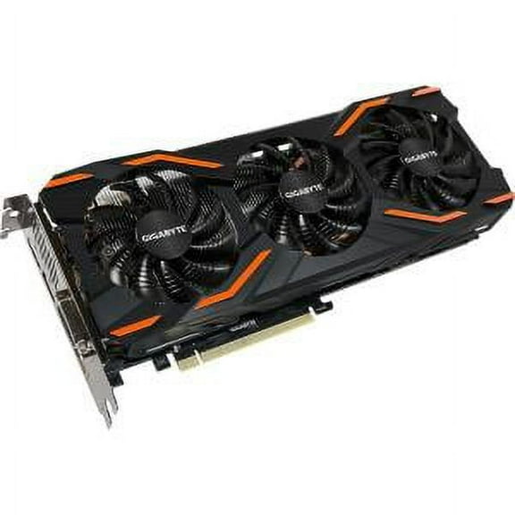 Gigabyte GV-N1080WF3OC-8GD GeForce GTX 1080 Graphic Card - 1.66 GHz Core - 1.80 GHz Boost Clock - 8 GB GDDR5X - PCI Express 3.0 x16 - 256 bit Bus Width - Fan Cooler - OpenGL 4.5, DirectX 12 - 3 x Disp