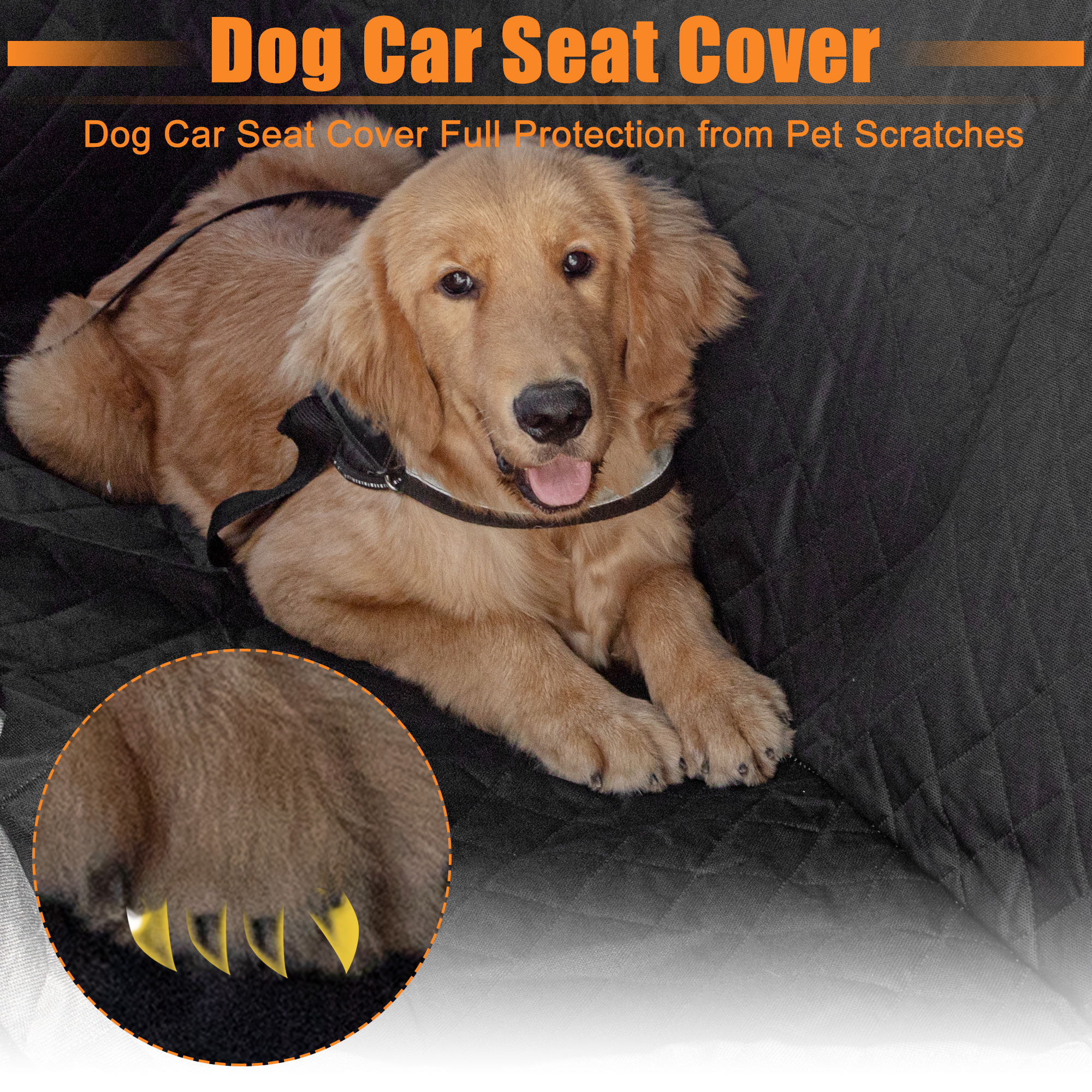 Unique Bargains Dog Car Seat Cover Waterproof Hammock Protector for Pets