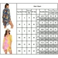 thumbnail image 2 of Women's Swimsuit Beach Cover Up Shirt Bikini Beachwear Bathing Suit Plus Size V Neck Beach Dress, 2 of 6
